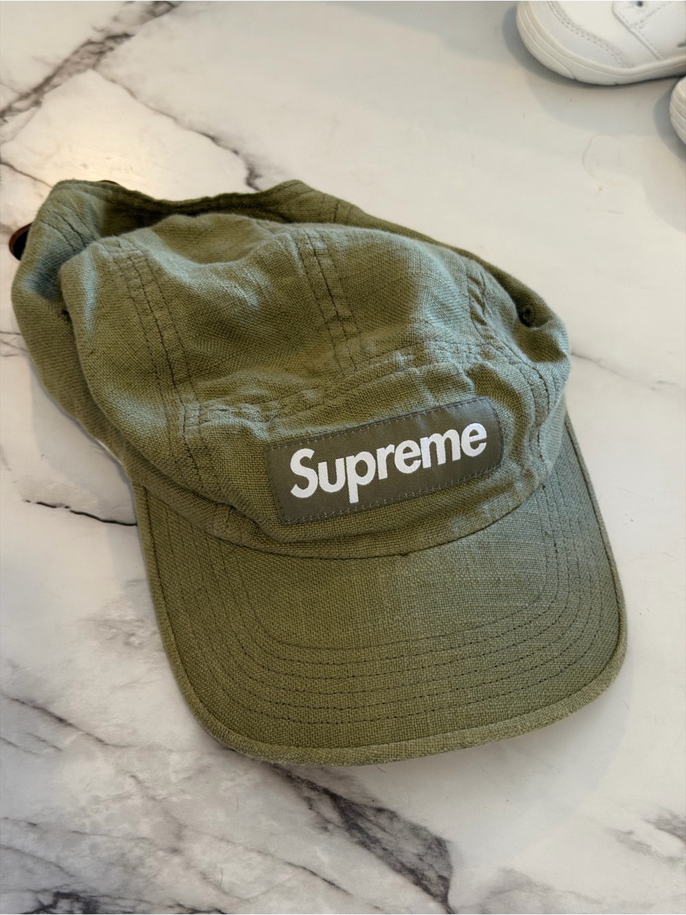 Supreme Olive Green Camp Cap